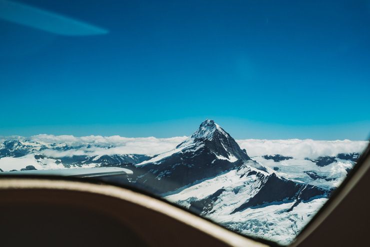 Mount Aspiring From an Air Craft