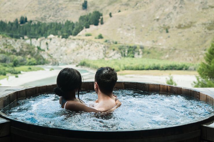 Couple at Onsen Hot Pools